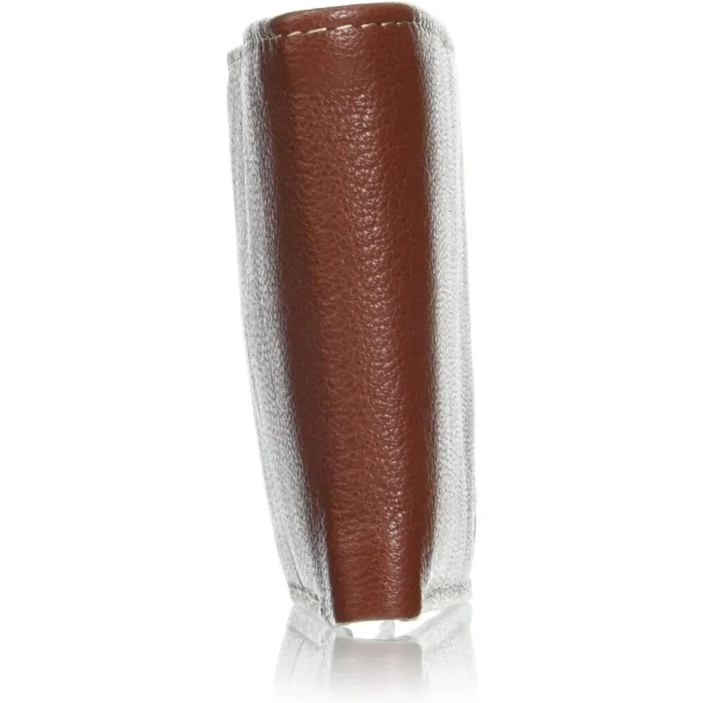 🆕Men Brown Leather Passcase Security RFID One Size